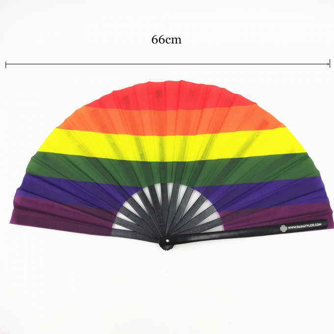 13 pouces Logo personnalisé Ventilateur à main pliable à claque Grand ventilateur à main pliable en bambou Ventilateur à main vide Ventilateur à sublimation à claque pour mariage et danse 3