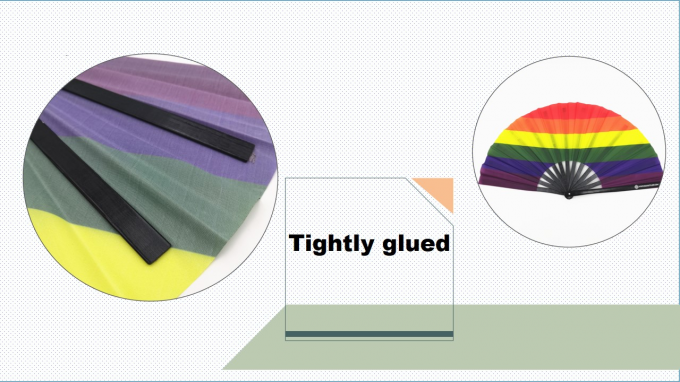 13 pouces Logo personnalisé Ventilateur à main pliable à claque Grand ventilateur à main pliable en bambou Ventilateur à main vide Ventilateur à sublimation à claque pour mariage et danse 4