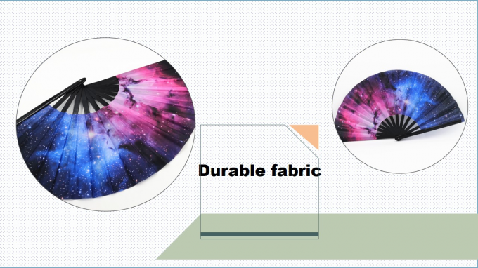 13 pouces Logo personnalisé Ventilateur à main pliable à claque Grand ventilateur à main pliable en bambou Ventilateur à main vide Ventilateur à sublimation à claque pour mariage et danse 6