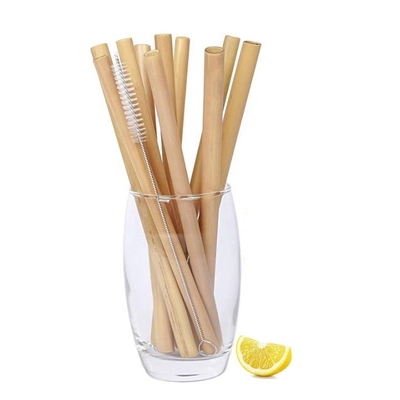 20cm Disposable Bamboo Straw Eco-Friendly and Natural for Travelling