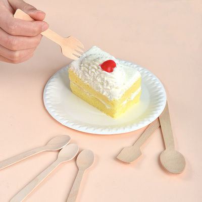 Disposable packing mini cutlery set wooden wooden fork /knife and paper napkin set