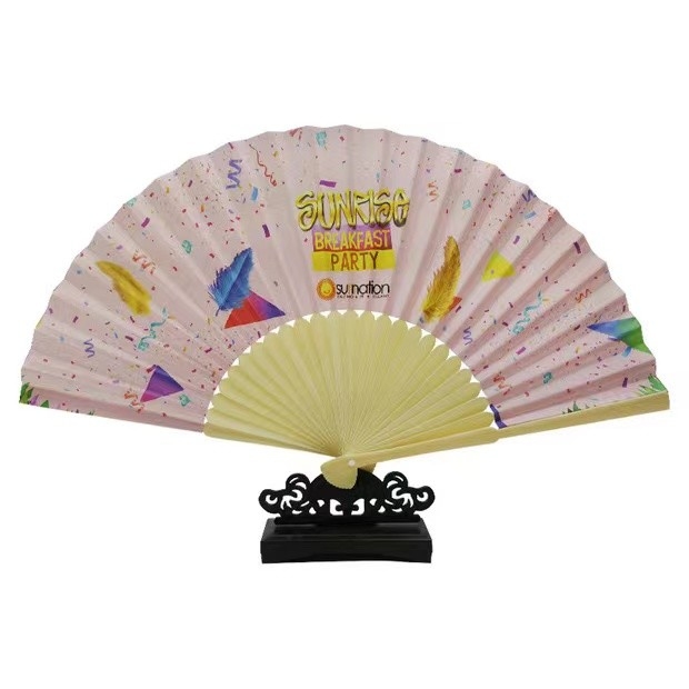 Dancing Party Summer Folding Hand Fans Japanese Plastic Hand Fan Chinese Custom Made Hand Fans Promotional Hand Fans