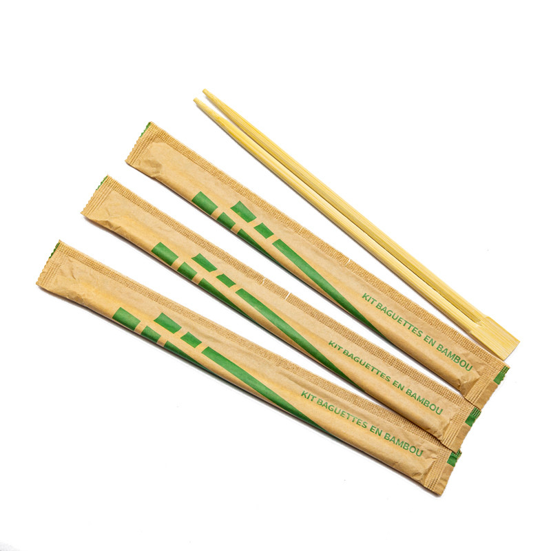 Disposable Bamboo Sushi Chopsticks 9.5 Inch Japanese Style Double-Pointed Sleeved Separated Chop Sticks Parties