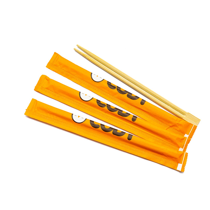 Disposable Bamboo Sushi Chopsticks 9.5 Inch Japanese Style Double-Pointed Sleeved Separated Chop Sticks Parties
