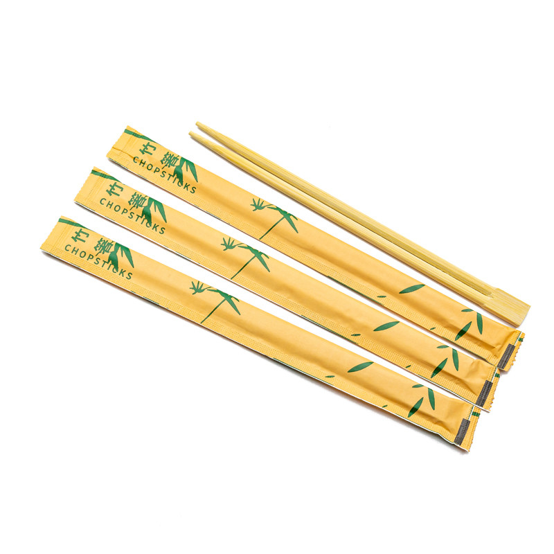 Disposable Bamboo Sushi Chopsticks 9.5 Inch Japanese Style Double-Pointed Sleeved Separated Chop Sticks Parties