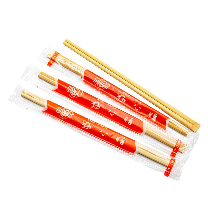 Disposable Bamboo Sushi Chopsticks 9.5 Inch Japanese Style Double-Pointed Sleeved Separated Chop Sticks Parties