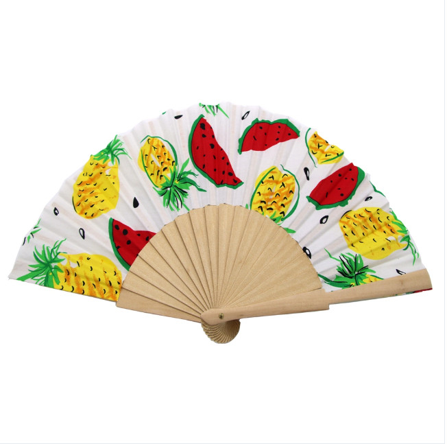 Customized Logo Bamboo Hand Fans for Wedding Personalized Plastic Folding Fan
