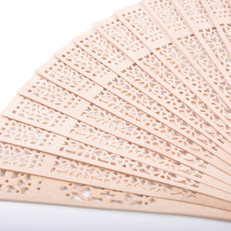 Custom Printed Logo Folding Hand Fan Bamboo Hand Held Fan 21cm for Wedding