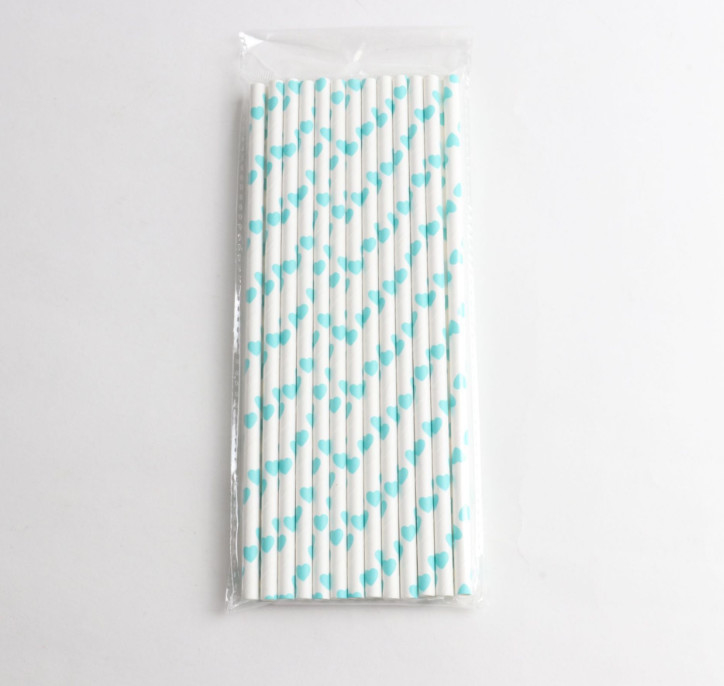 Black Stripe Jumbo Paper Straws Eco Friendly and Disposable for Bubble Tea Drinking