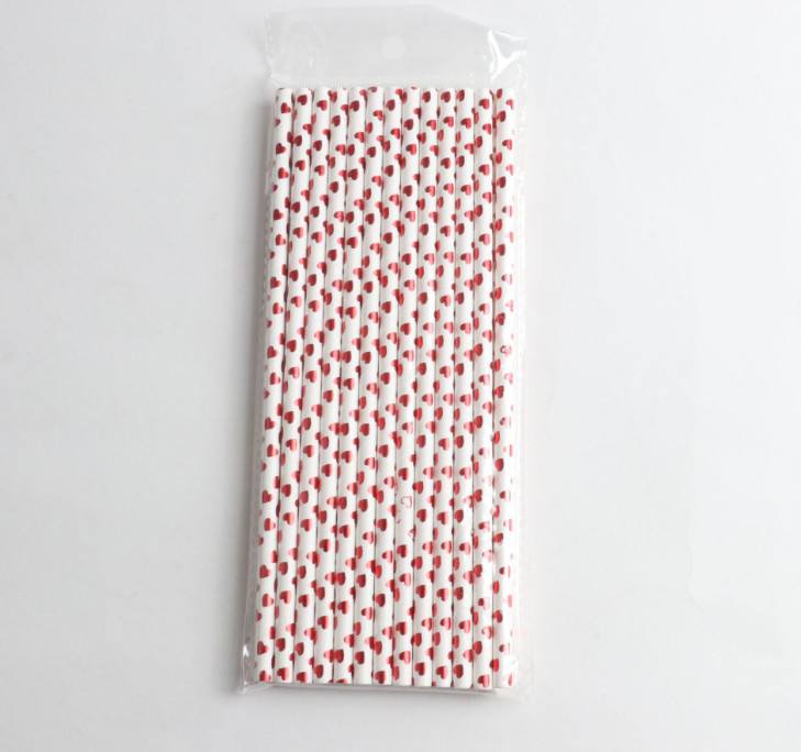 Colorful Paper Straw for Beverage Drinking Degradable Natural 197*6mm Wrap Paper