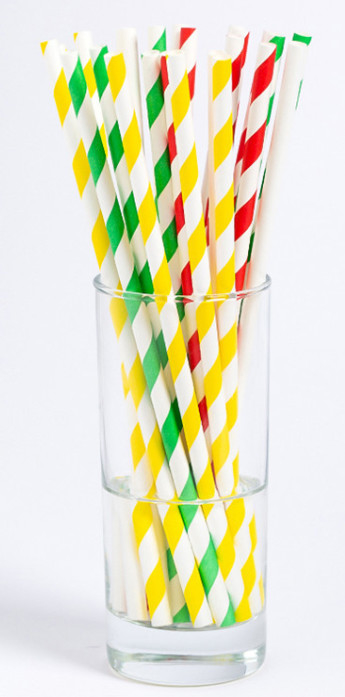 Individual Packing Drinking Straws Disposable Colorful Custom Food Grade Material