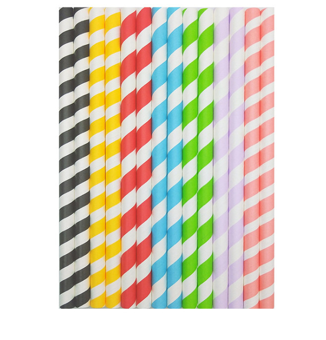 Individual Packing Drinking Straws Disposable Colorful Custom Food Grade Material