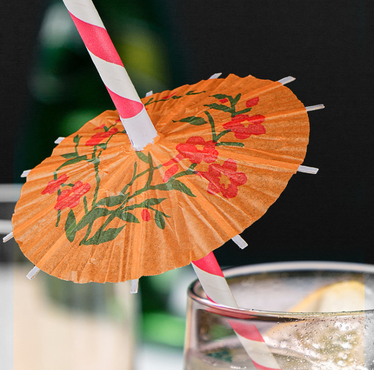 20cm Customized Colorful Drinking Paper Straws for Flexible Parties in Plain Design