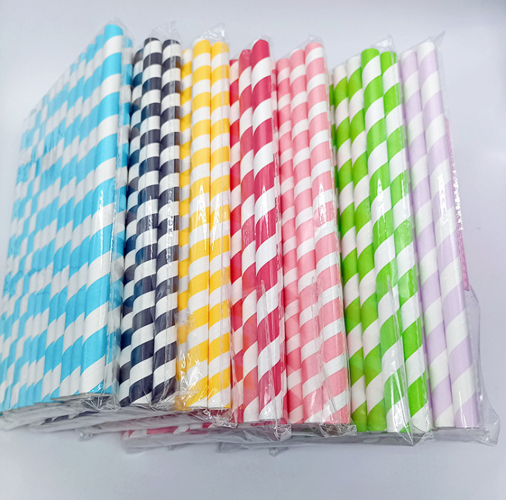 Customized Colorful Paper Drinking Straw Made from Bagasse for Eco-Friendly Drinks