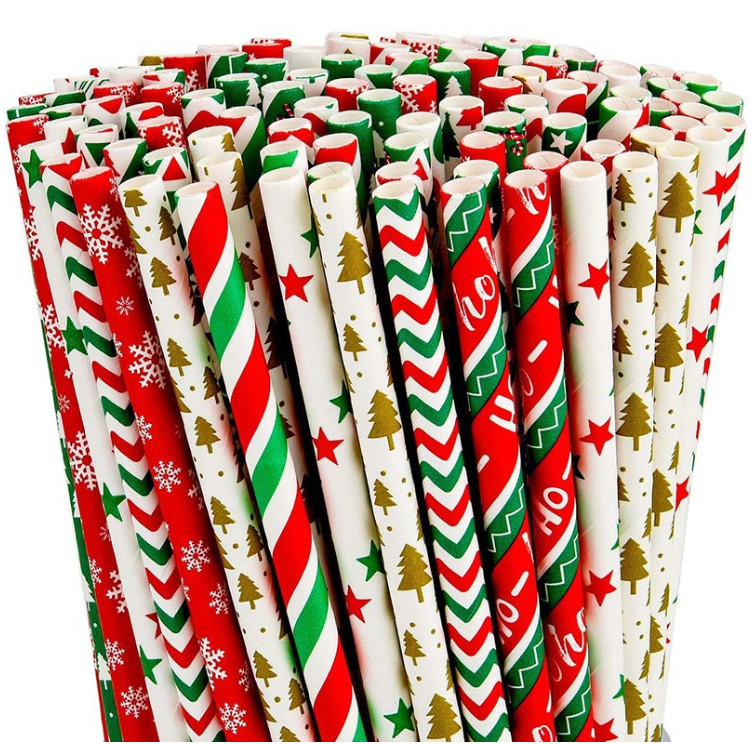 Customized Colorful Paper Drinking Straw Made from Bagasse for Eco-Friendly Drinks
