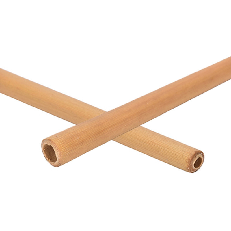 Portable Carbonized Bamboo Straw Nature Bamboo Fiber Straw Reusable and OEM Accepted