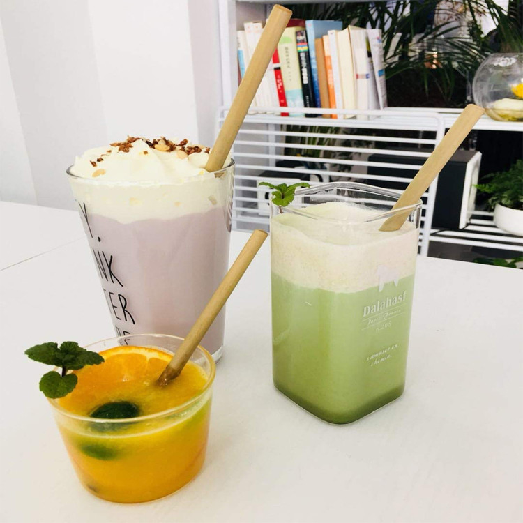 Nature Bamboo Eco-Friendly Bamboo Straws Custom Logo Drinking Straw