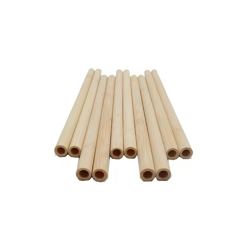 20cm Disposable Bamboo Straw Eco-Friendly and Natural for Travelling