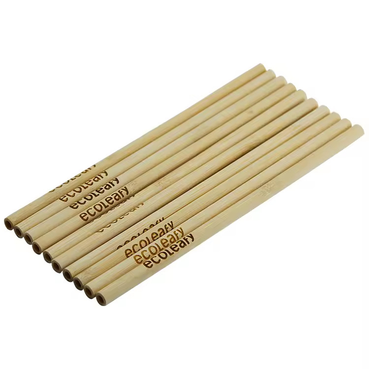 20cm Disposable Bamboo Straw Eco-Friendly and Natural for Travelling