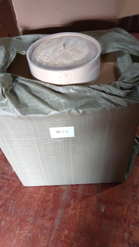 Handmade Woven Steamer Drawer With Side Handles Dumplings Traditional Delicacies Bamboo Steamer