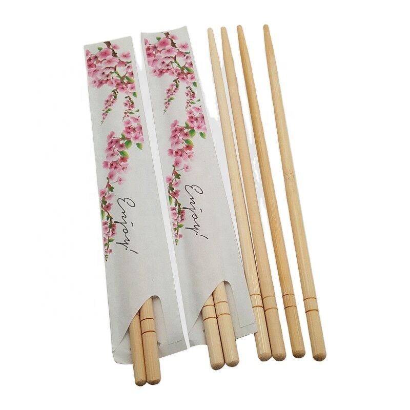 Wholesale Eco-Friendly Customizable Disposable Bamboo Chopsticks with 4.0-5.0mm Thickness for Restaurants and Household Use