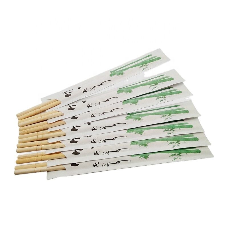 Disposable Bamboo Chopsticks with Customized Printing Eco-Friendly 20cm Length for Sushi and Restaurants