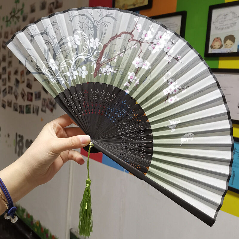 Eco-Friendly 8 inch /21*38cm Bamboo Hand Fan for Wedding Favors - Custom Hand Fan