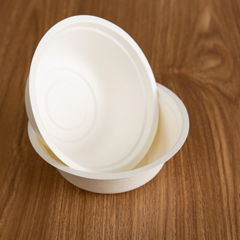 24oz Compostable Bagasse Bowls Eco Friendly Sugarcane Pulp Box Bowl With Lids