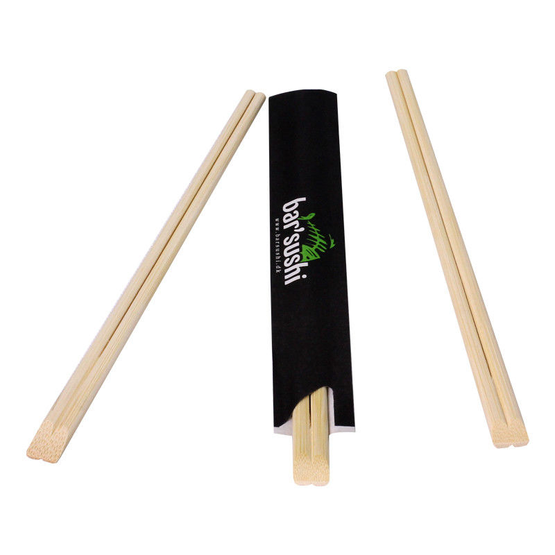 Recyclable tableware flatware set china natural long disposable bamboo chopsticks customized chopsticks cutlery set