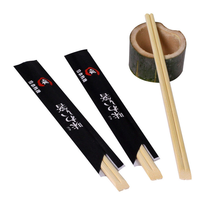 Recyclable tableware flatware set china natural long disposable bamboo chopsticks customized chopsticks cutlery set