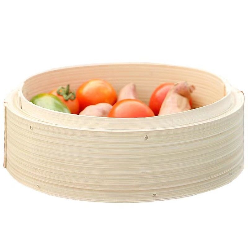 10 Inch Tier Basket Cooking Stainless HQ-bamboo Wechef 2 Layer Rice Noodle Roll Steamer