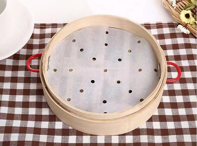 10 Inch Tier Basket Cooking Stainless HQ-bamboo Wechef 2 Layer Rice Noodle Roll Steamer