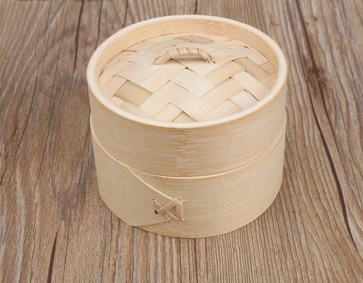 Chinese whole sale factory direct selling 18cm- 30cm deeper 2-layer kitchen round bamboo steamer with lid