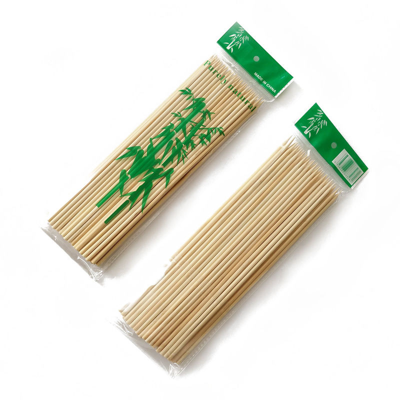 Versatile Bamboo Skewers 6.0mm Diameter 18cm Length Ideal for Appetizers and Desserts