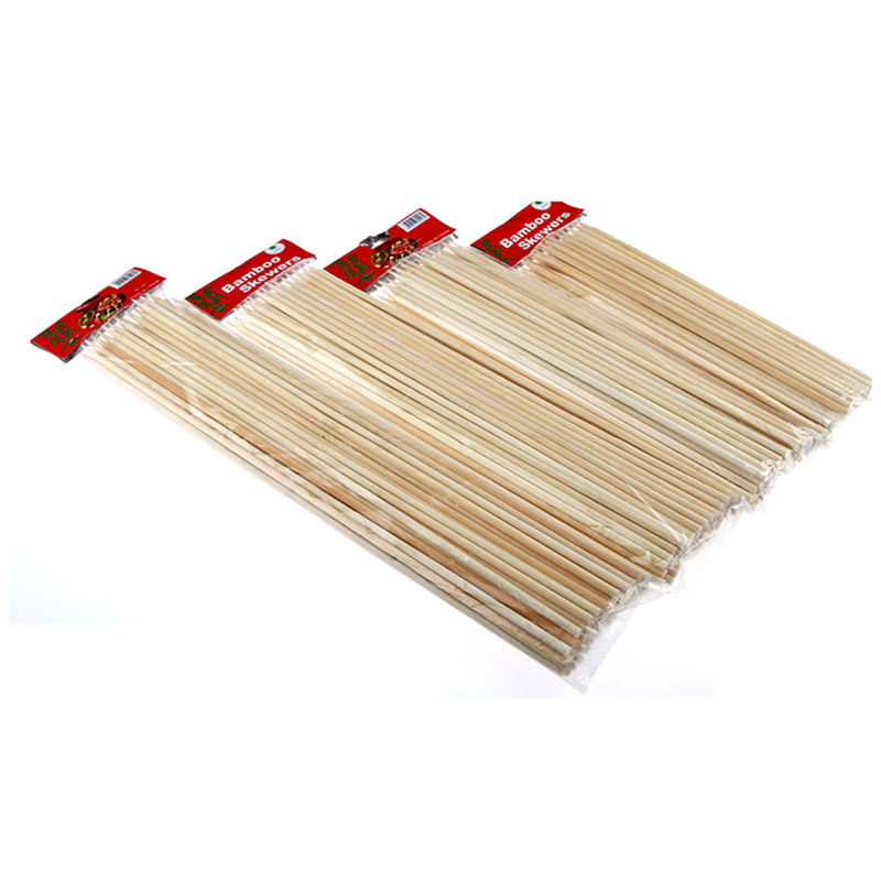 Wholesale Custom Multiple Sizes Barbecue Round Bamboo Sticks High Quality Cheap BBQ Skewers Grill Tools Disposable Bamboo Sticks