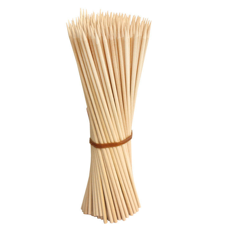 Wholesale Custom Multiple Sizes Barbecue Round Bamboo Sticks High Quality Cheap BBQ Skewers Grill Tools Disposable Bamboo Sticks