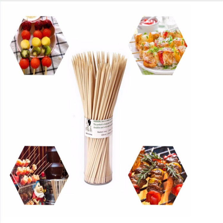 Disposable Skewers AA Grade Natural Rattan Bamboo Stick Wholesaler for Barbecue Tool