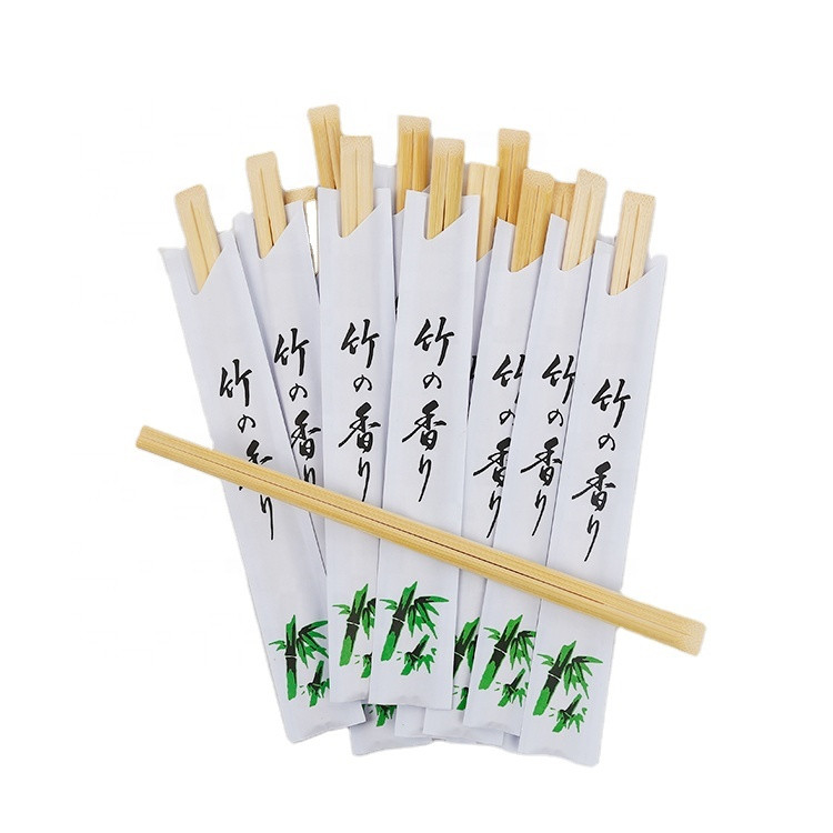 Latest Bamboo Chopsticks Natural Biodegradable Carbonized Cutlery Disposable Bamboo Twin Chopsticks Customized Logo