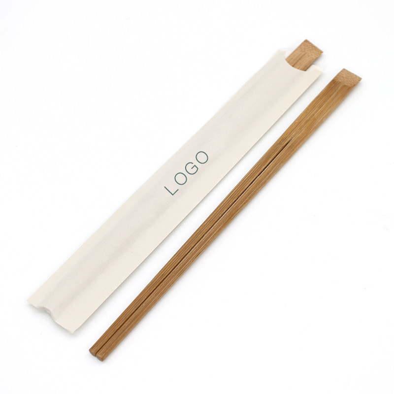 Polished Disposable Bamboo Chopsticks Japanese-Korean Style Twin Toothpick Full Seal OPP Paper Packaging