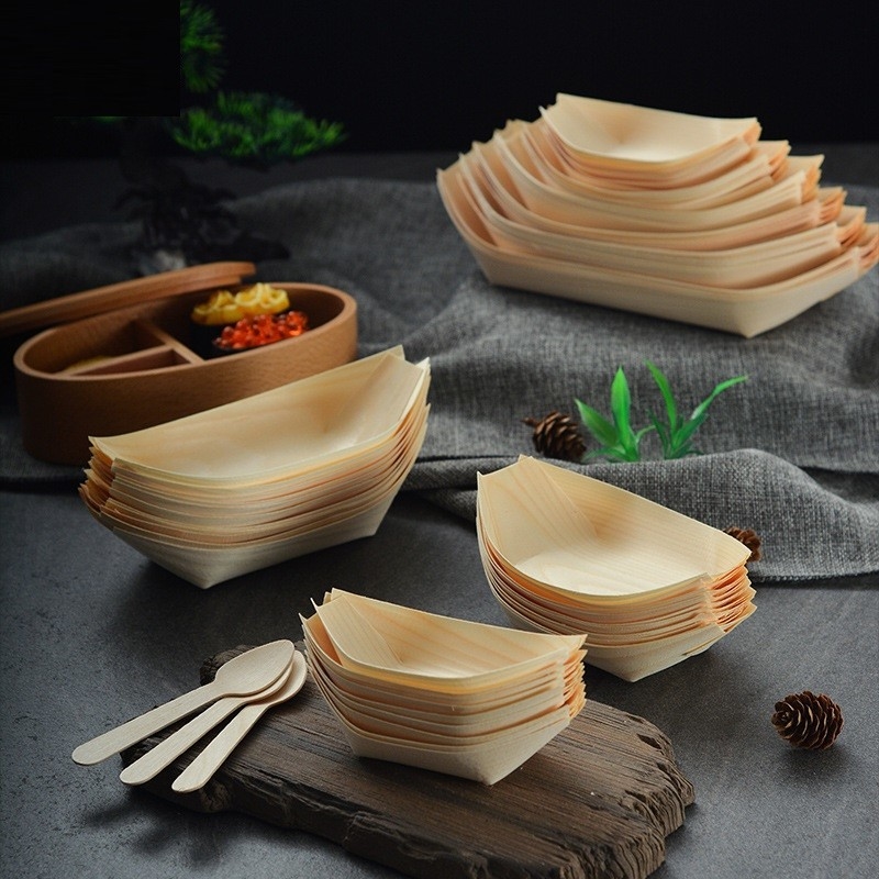 Wholesales High Quality Wooden Big Size Japanese Restaurant Sushi Boat Party Large Abs Sushi Boat for Sushi