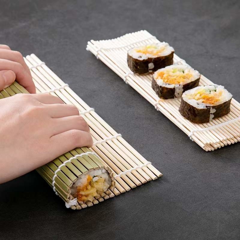 Reusable Sushi Maker Biodegradable and Easy to Bamboo Rolling Mat with 5.5mm Diameter