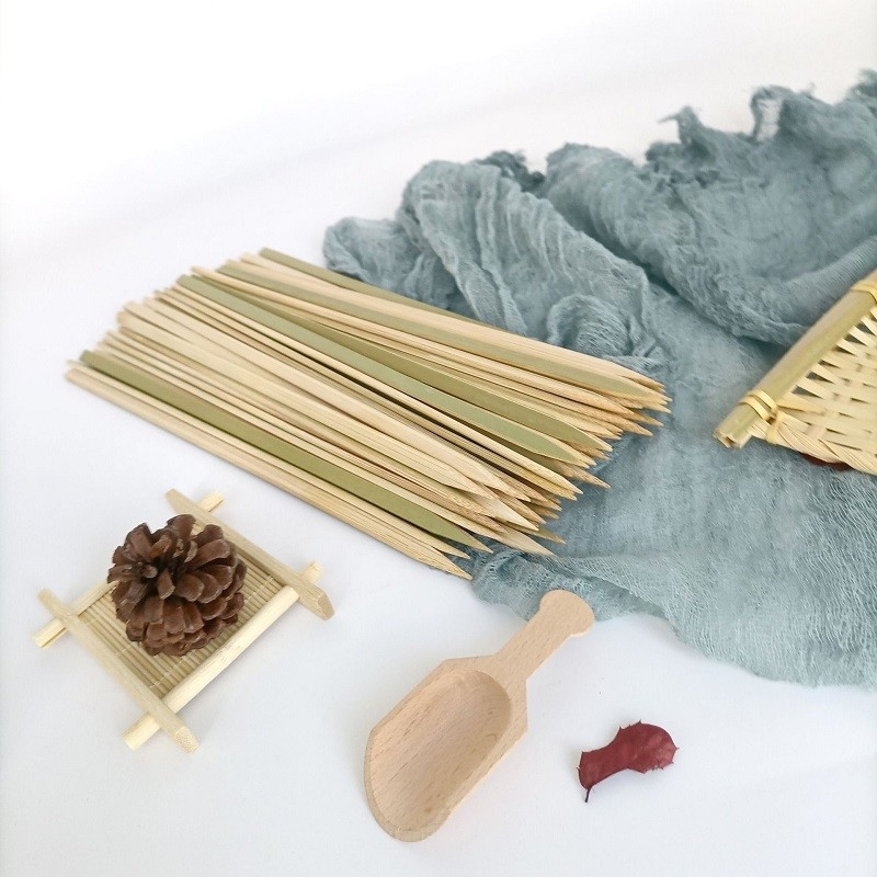 Wholesale Custom Biodegradable Bamboo Sticks Barbecue skewers bbq Round Bamboo Sticks