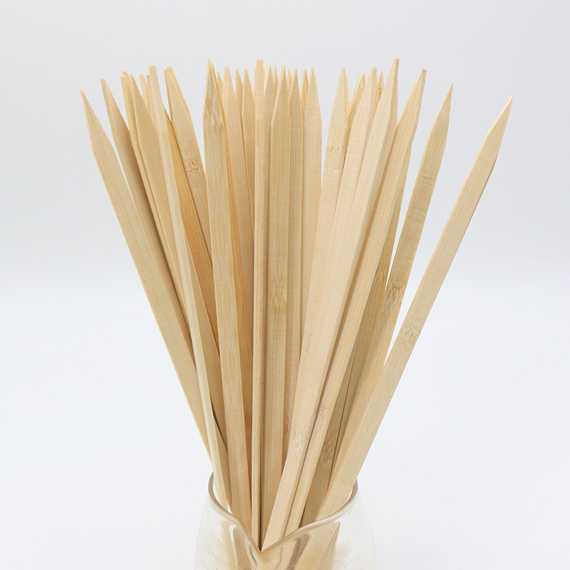 Wholesale Custom Biodegradable Bamboo Sticks Barbecue skewers bbq Round Bamboo Sticks