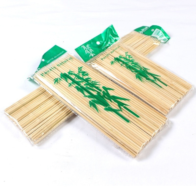 Wholesale Sharp Bamboo Skewers Disposable Sticks for BBQ Hot-pot Outdoor Camping Barbecue Accessories