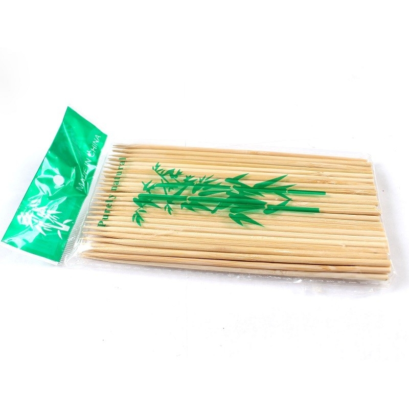 Wholesale Sharp Bamboo Skewers Disposable Sticks for BBQ Hot-pot Outdoor Camping Barbecue Accessories