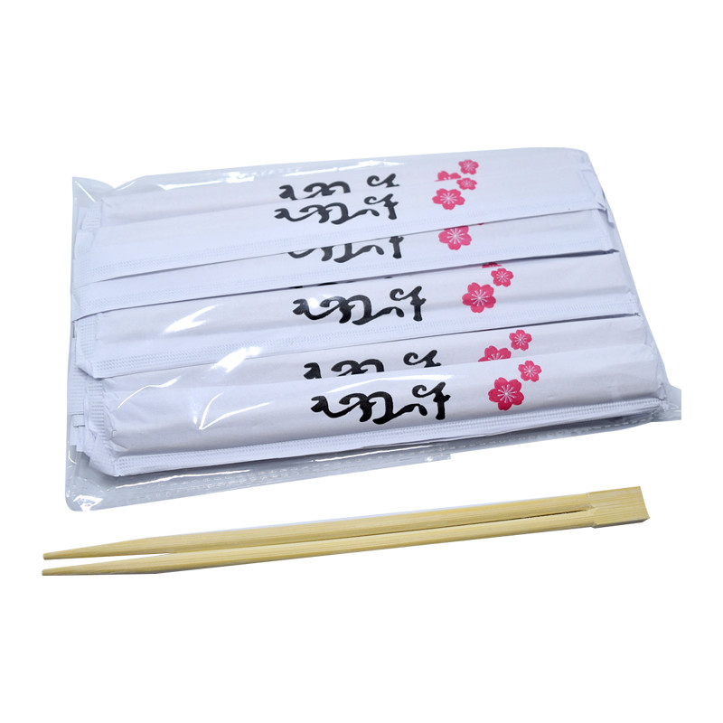Eco Friendly Disposable Bamboo Chopsticks with Custom Logo Printing in OPP Package